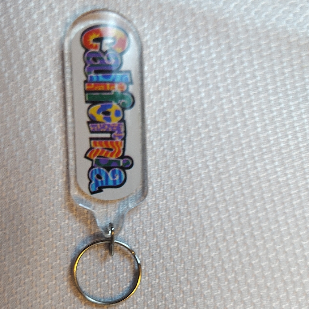 Colorful California Keychain